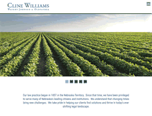 Tablet Screenshot of clinewilliams.com
